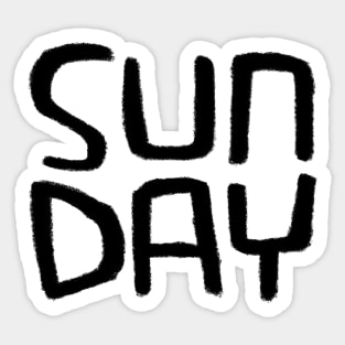 Sun Day, Days of The Week: Sunny Day, Sunday Sticker